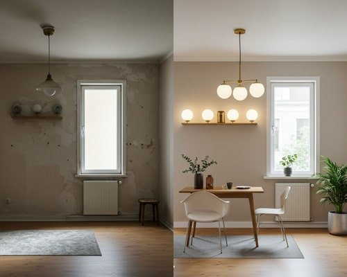 lighting renovation before after-min
